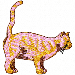 Cats Embroidery Design 4